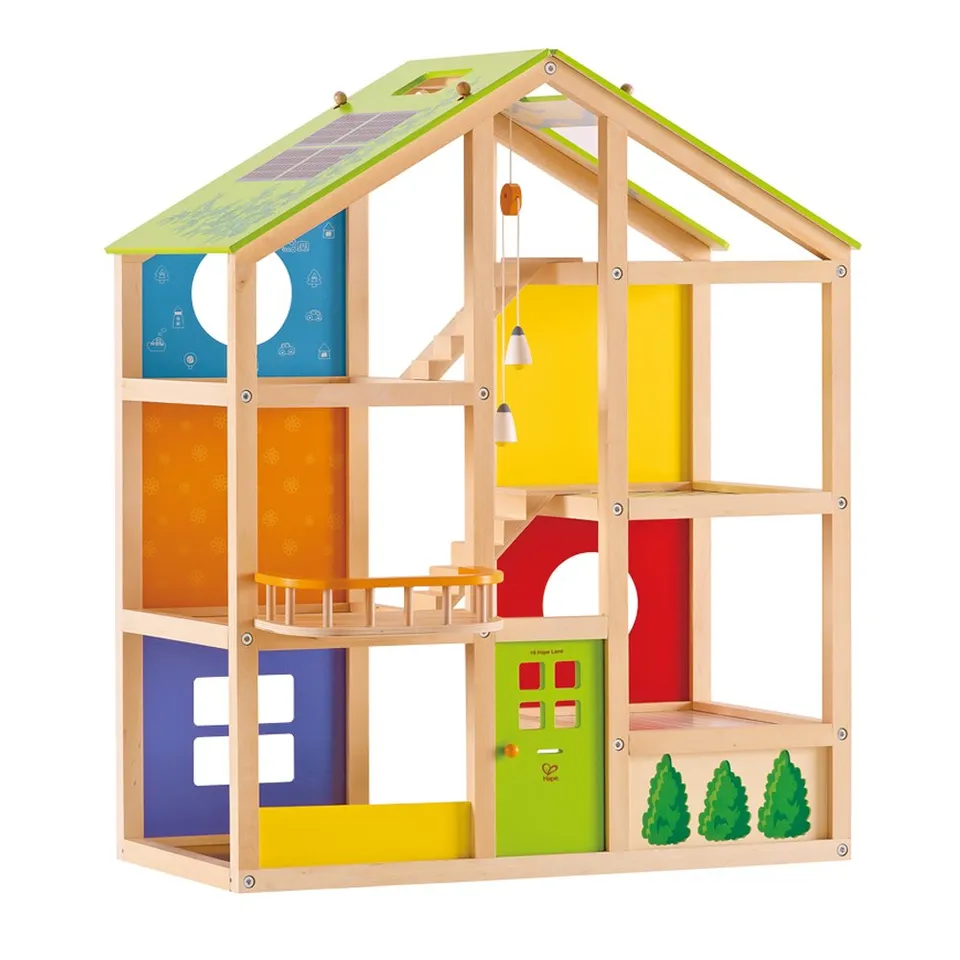 Hape Case delle bambole e accessori casetta delle bambole in legno senza accessori
