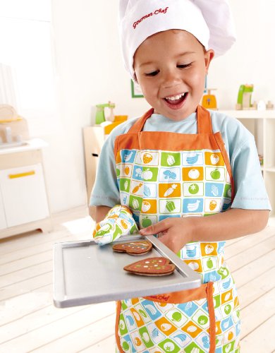 Hape Cucina e accessori E3119 set di grembiuli per cuochi