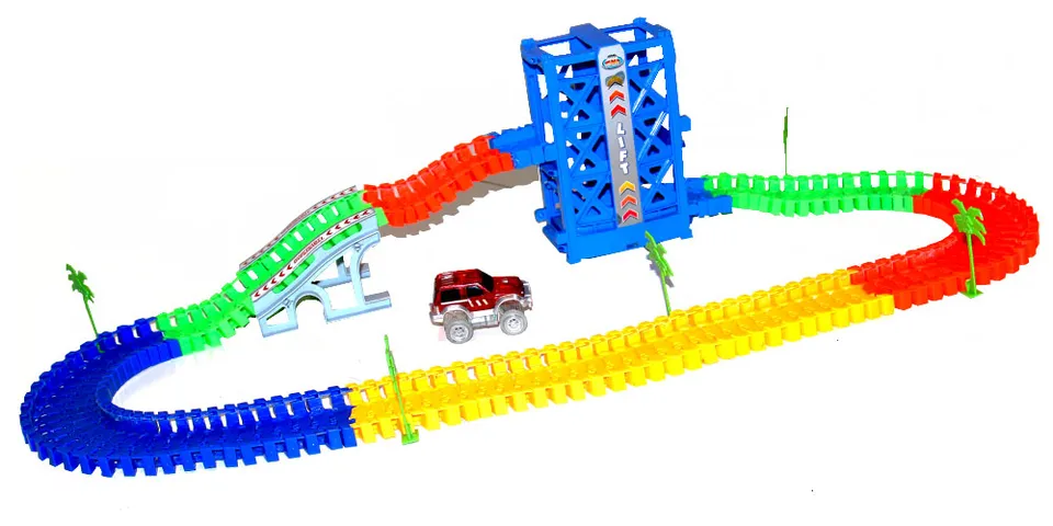 Masterhome Baby Piste Flessibili Luminose CREATE A ROAD LIFT pista flessibile
