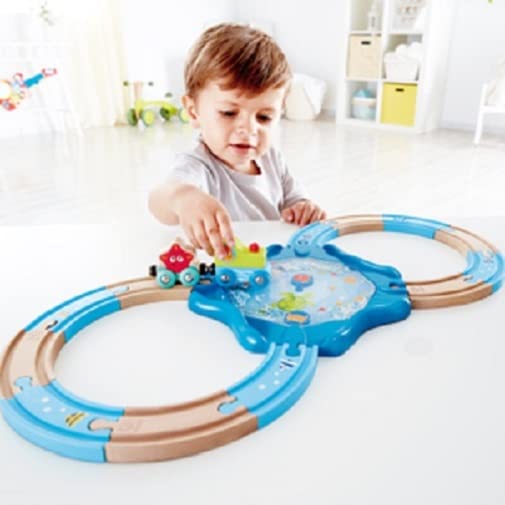 Hape Treno My First Railway E3827 set di treni in legno 8 pezzi