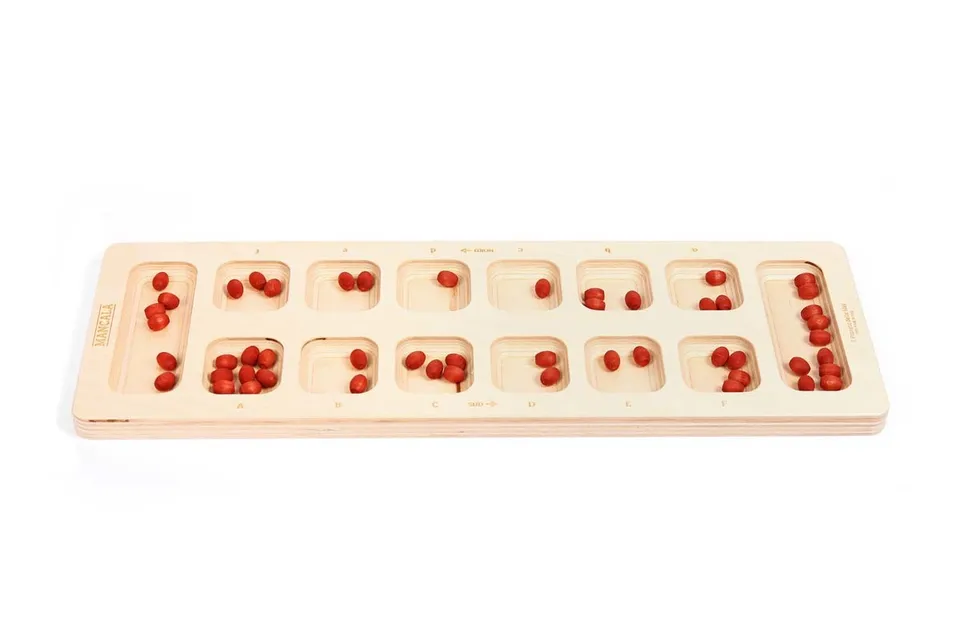 Il Pianeta delle idee Giocare Mancala gioco da tavolo in legno