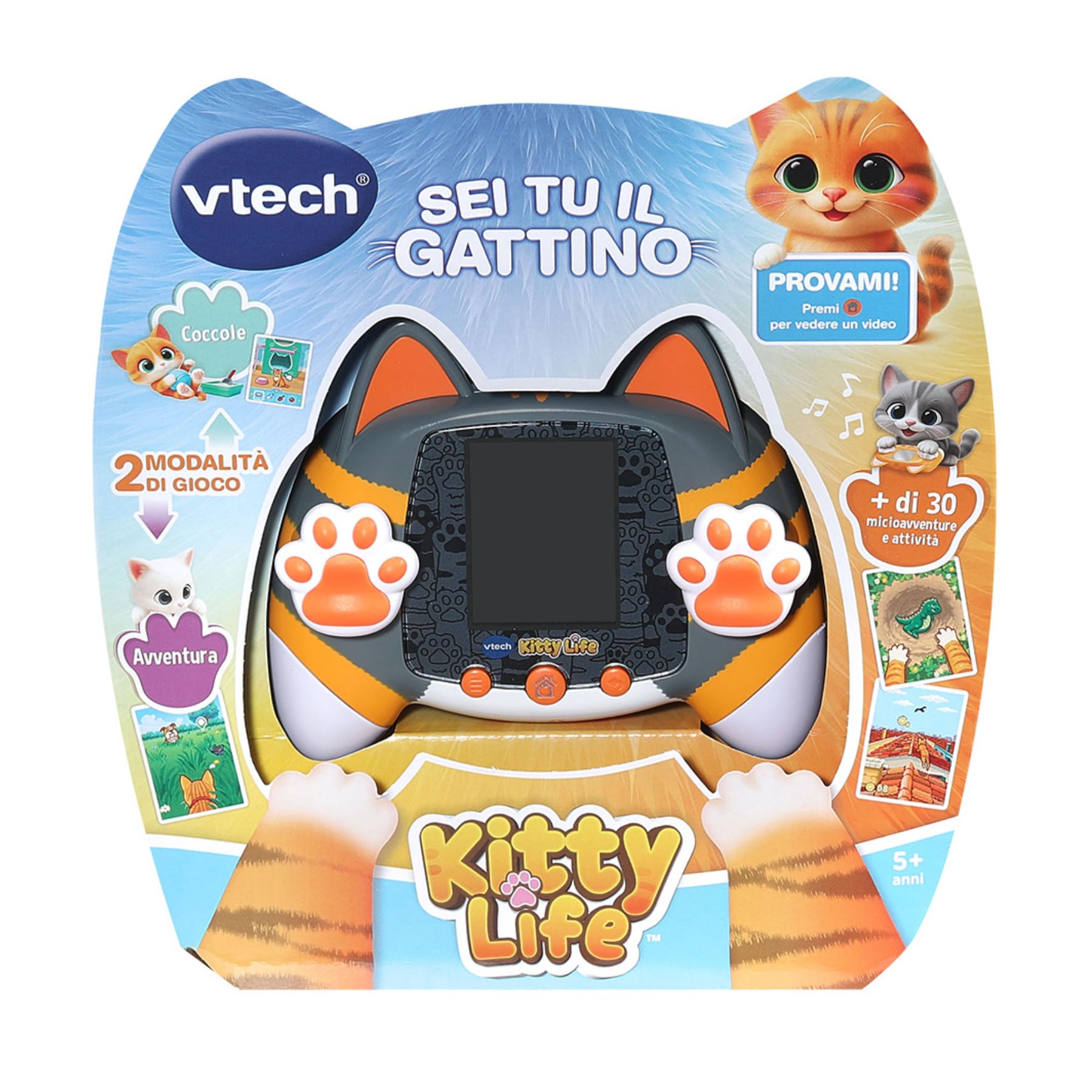 VTech KidiPet Kitty Life console gattino virtuale Grigio