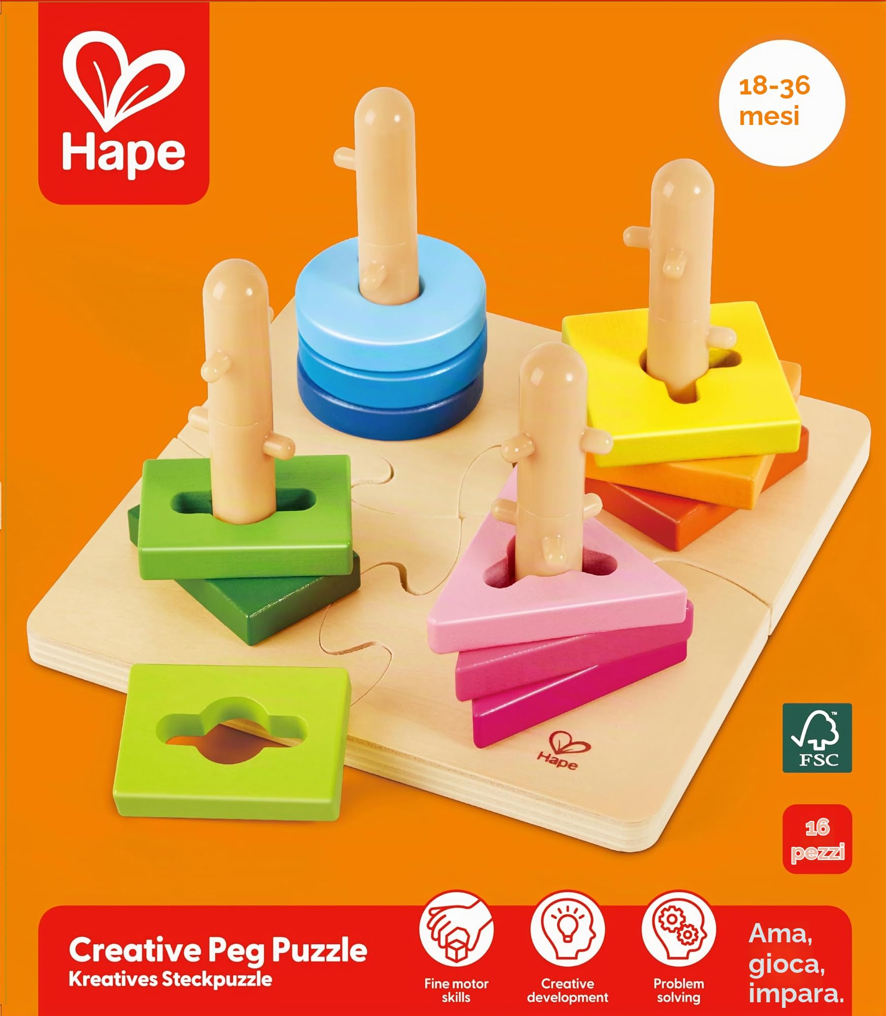 Hape Puzzle E0411 Puzzle Creativo multidimensionale