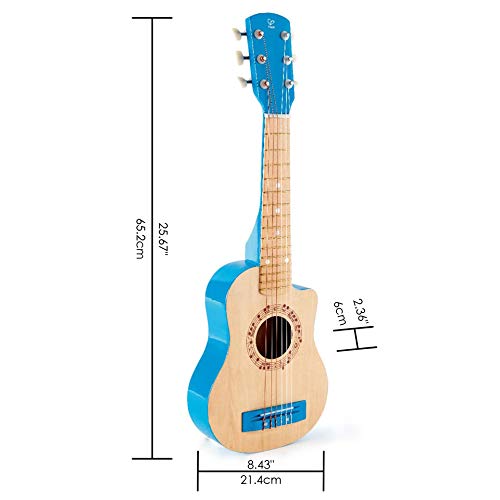 Hape Giochi musicali E0601 Chitarra blu in legno