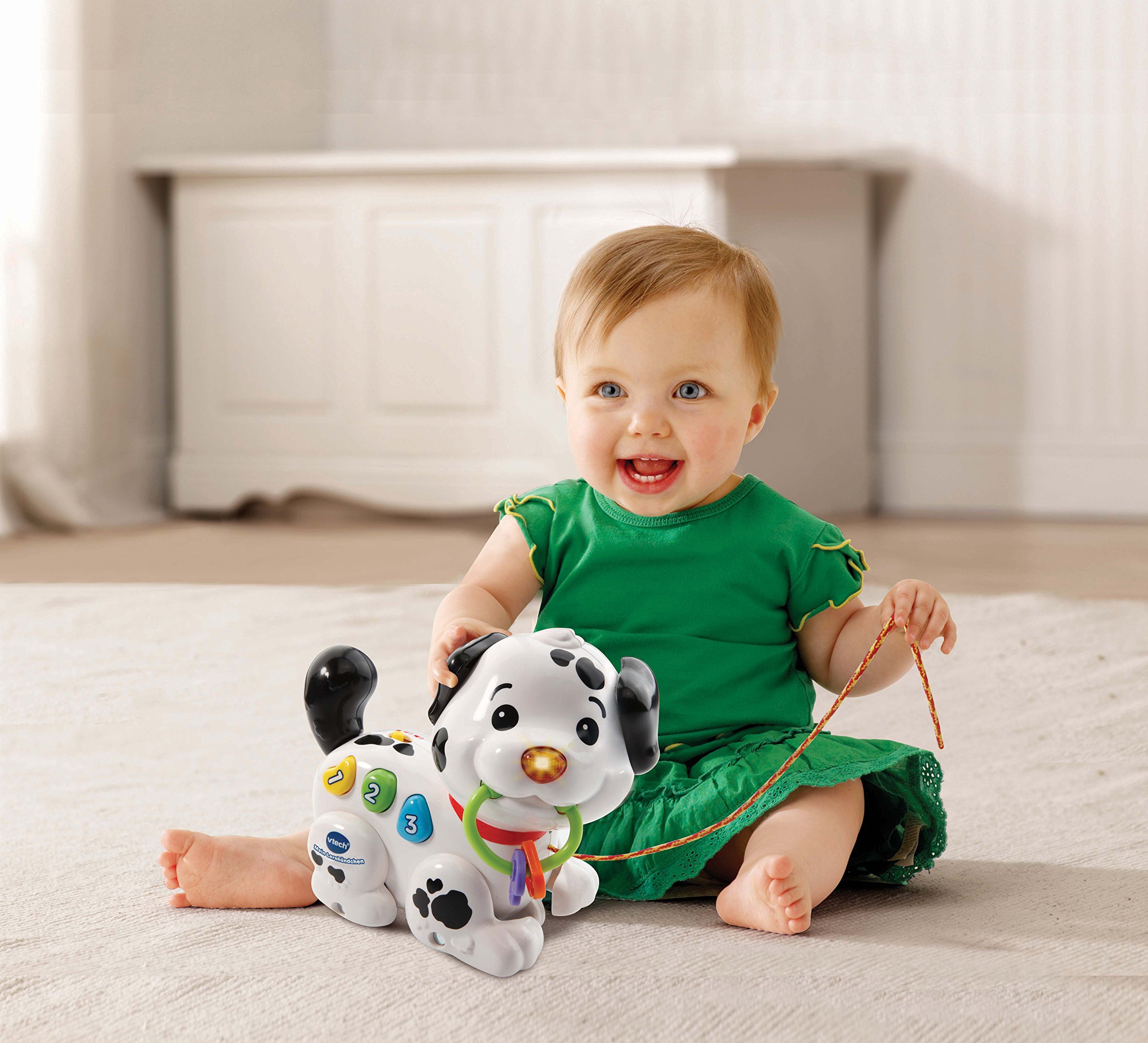 VTech Giocattoli 1-3 anni Macchia Canta e Cammina con Me cagnolino interattivo