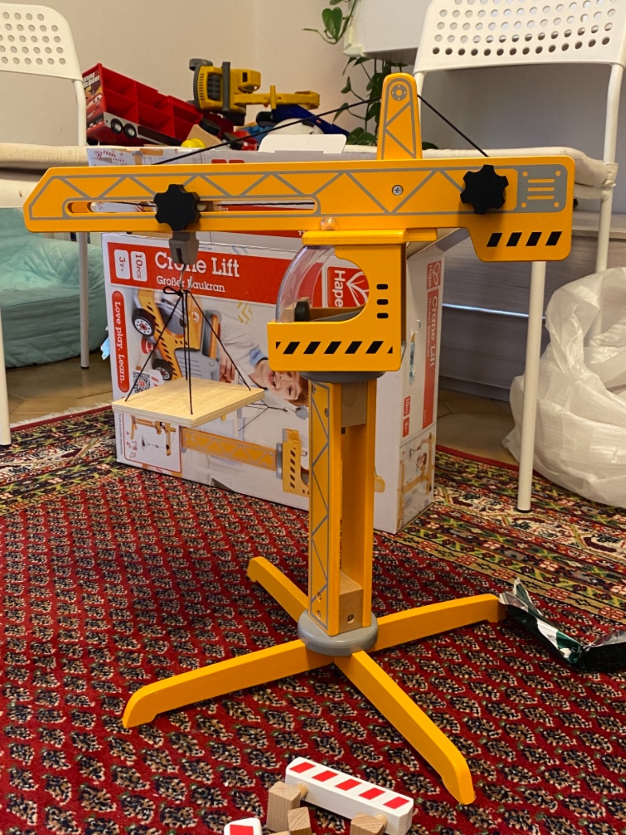 Hape Montare e costruire Set Gru – Costruisci il Tuo Cantiere
