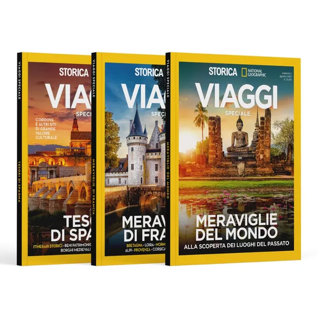National Geographic Riviste National Geographic Pack storico speciale viaggi, 3 riviste