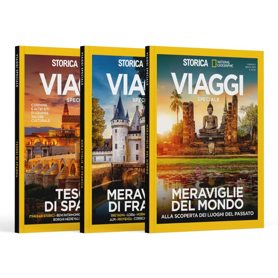National Geographic Riviste National Geographic Pack storico speciale viaggi, 3 riviste
