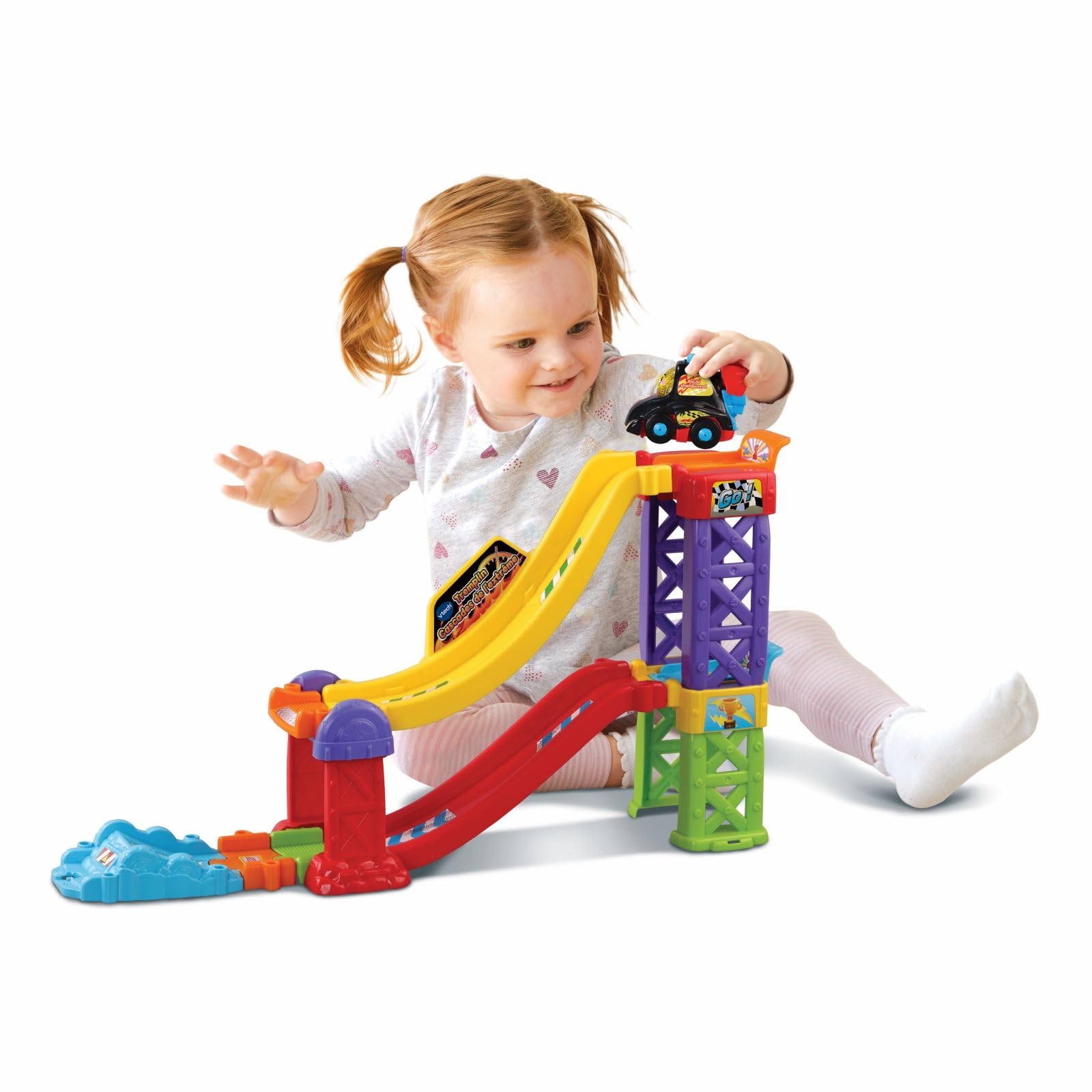 VTech Vroom Vroom Go Trampolino Acrobazie Estreme 3 in 1 pista 1-5 anni