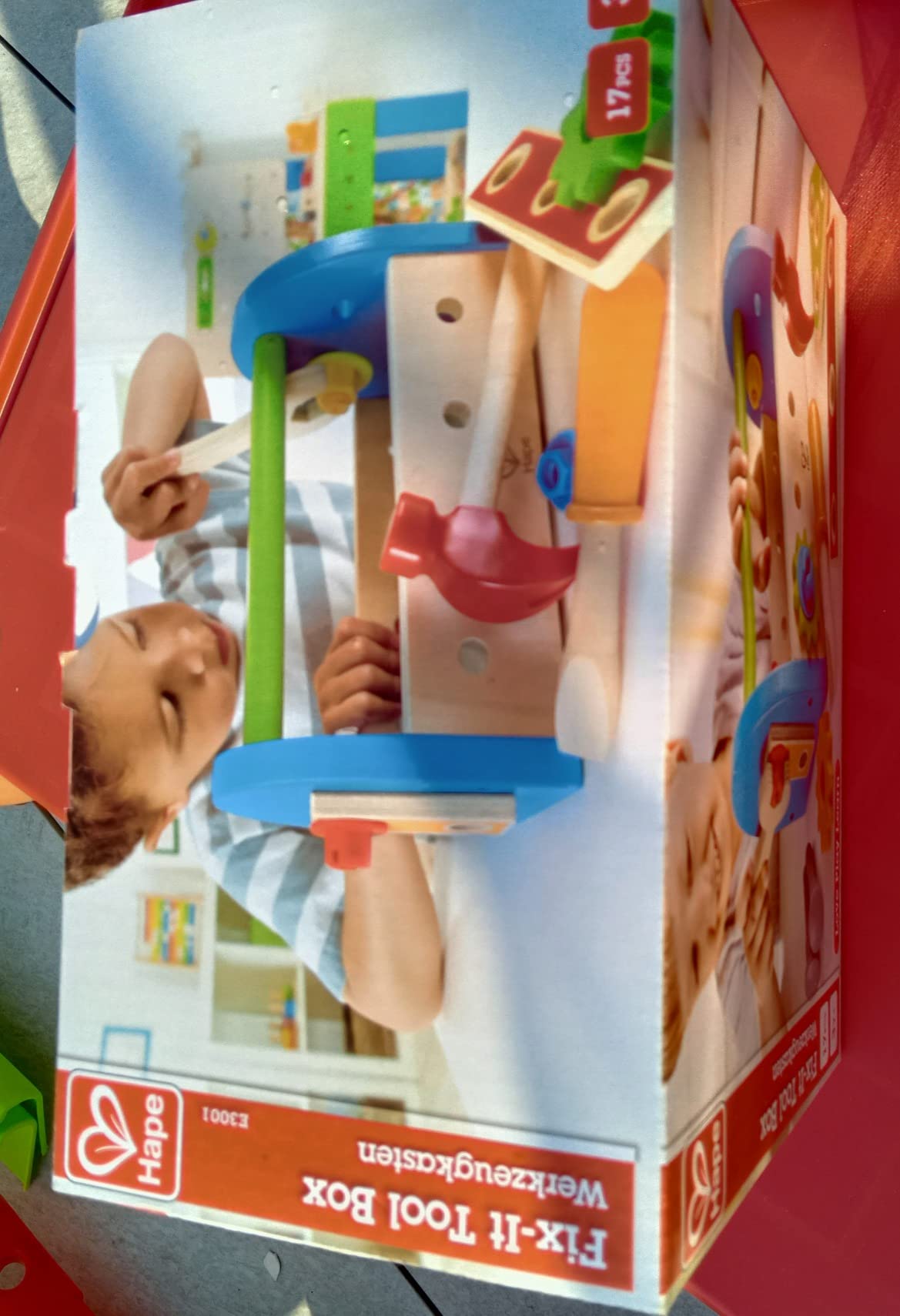Hape Giochi di ruolo Cassetta degli Attrezzi cassetta attrezzi in legno dai 3 anni