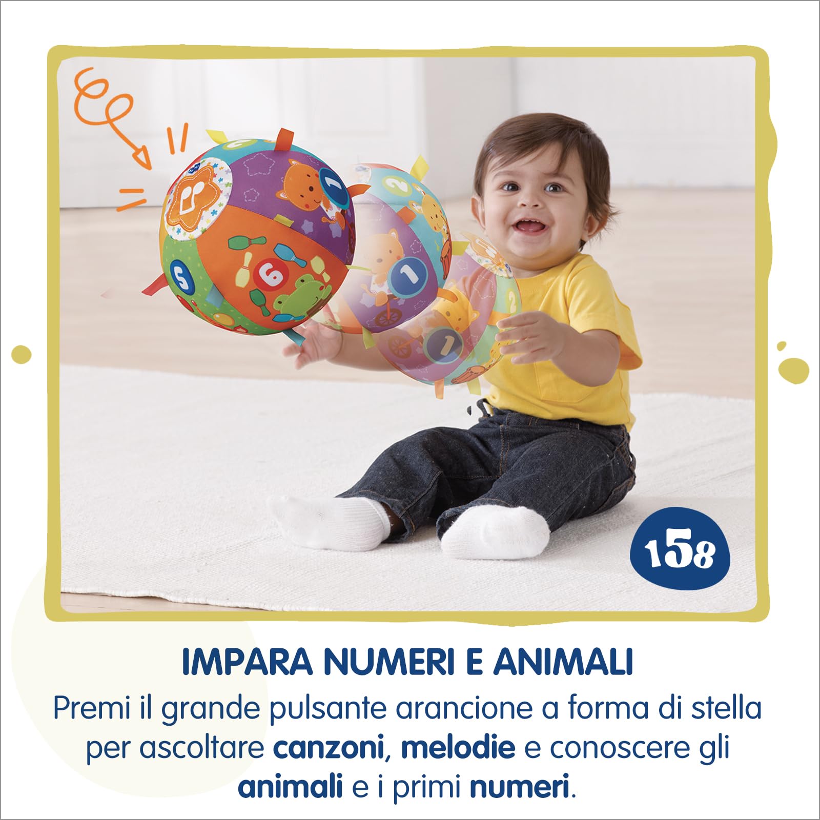 VTech Giocattoli 0-12 mesi Magica Palla palla morbida musicale