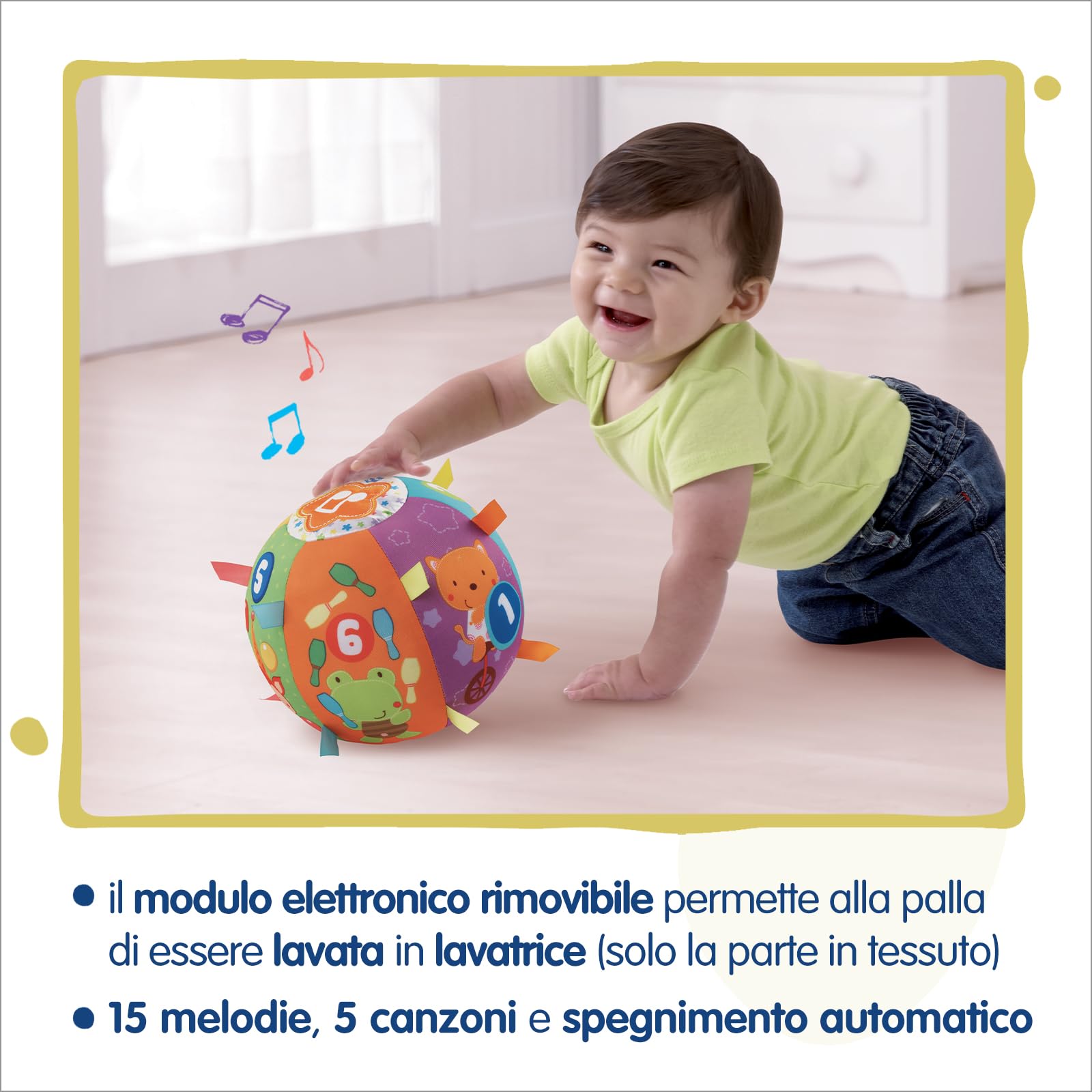 VTech Giocattoli 0-12 mesi Magica Palla palla morbida musicale