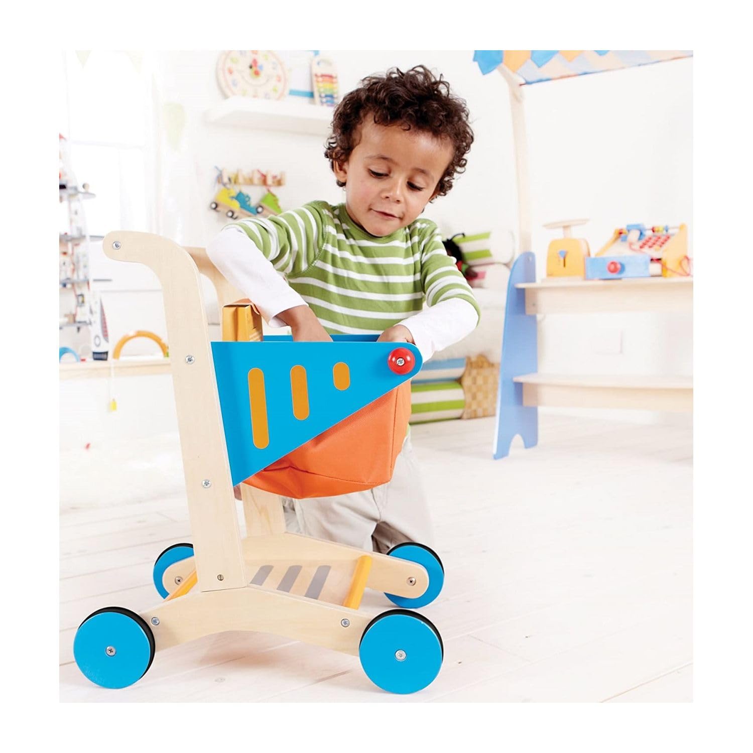Hape Giochi di ruolo Carrello della Spesa carrello in legno