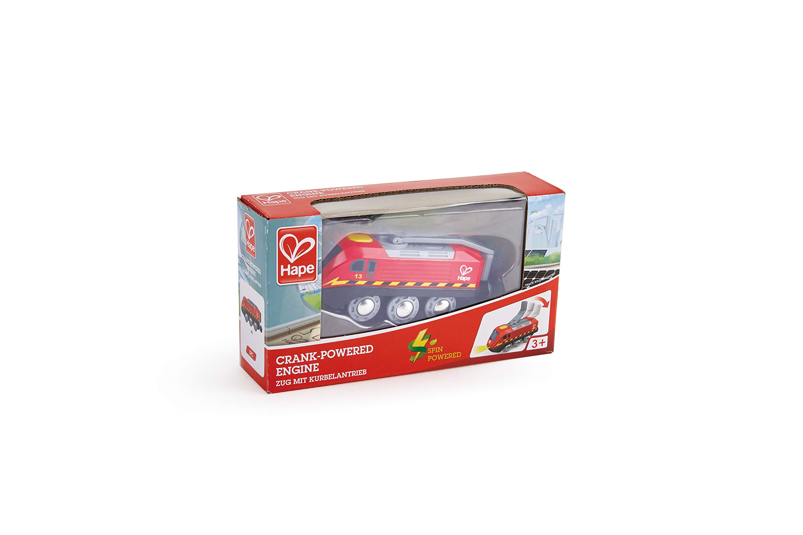 Hape Treno Dinamo rosso trenino a manovella senza batterie gioco