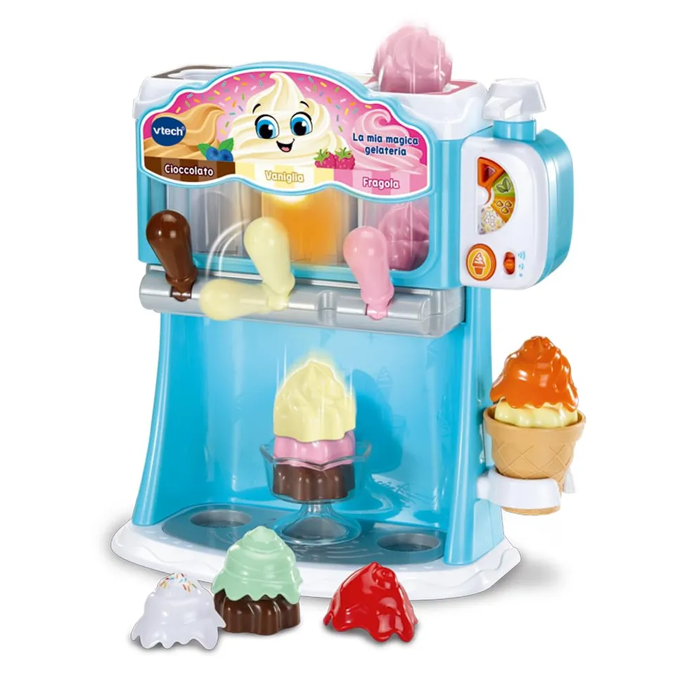 VTech La Mia Magica Gelateria, gelatiera giocattolo con 12 accessori