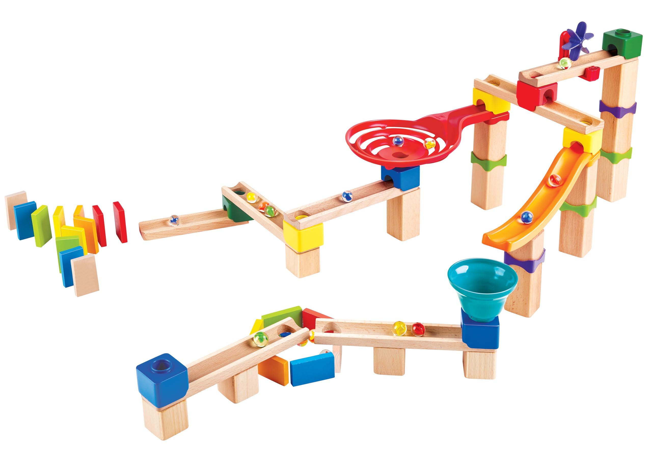 Hape Quadrilla Base pista per biglie 50 pezzi in legno