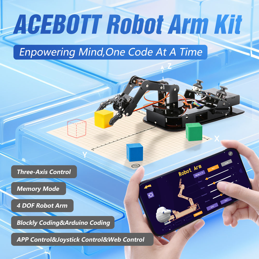 ACEBOTT Inventor Series QD022 braccio robotico programmabile ESP32