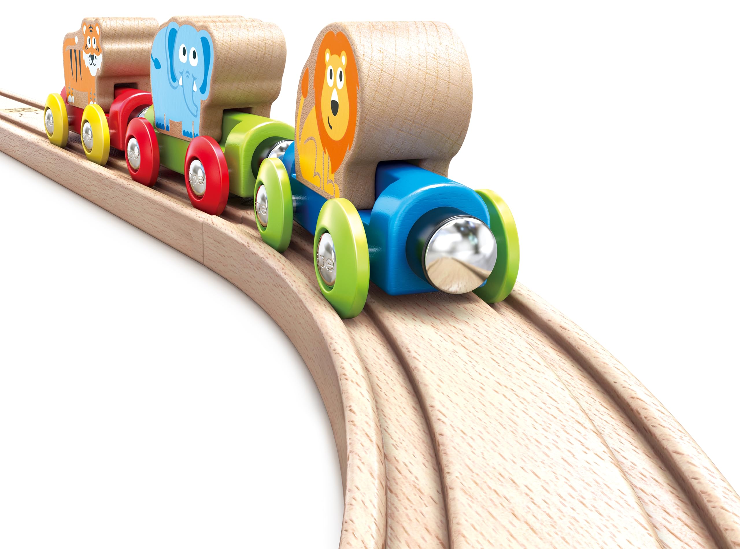 Hape Treno Viaggio Giungla trenino con animali in legno