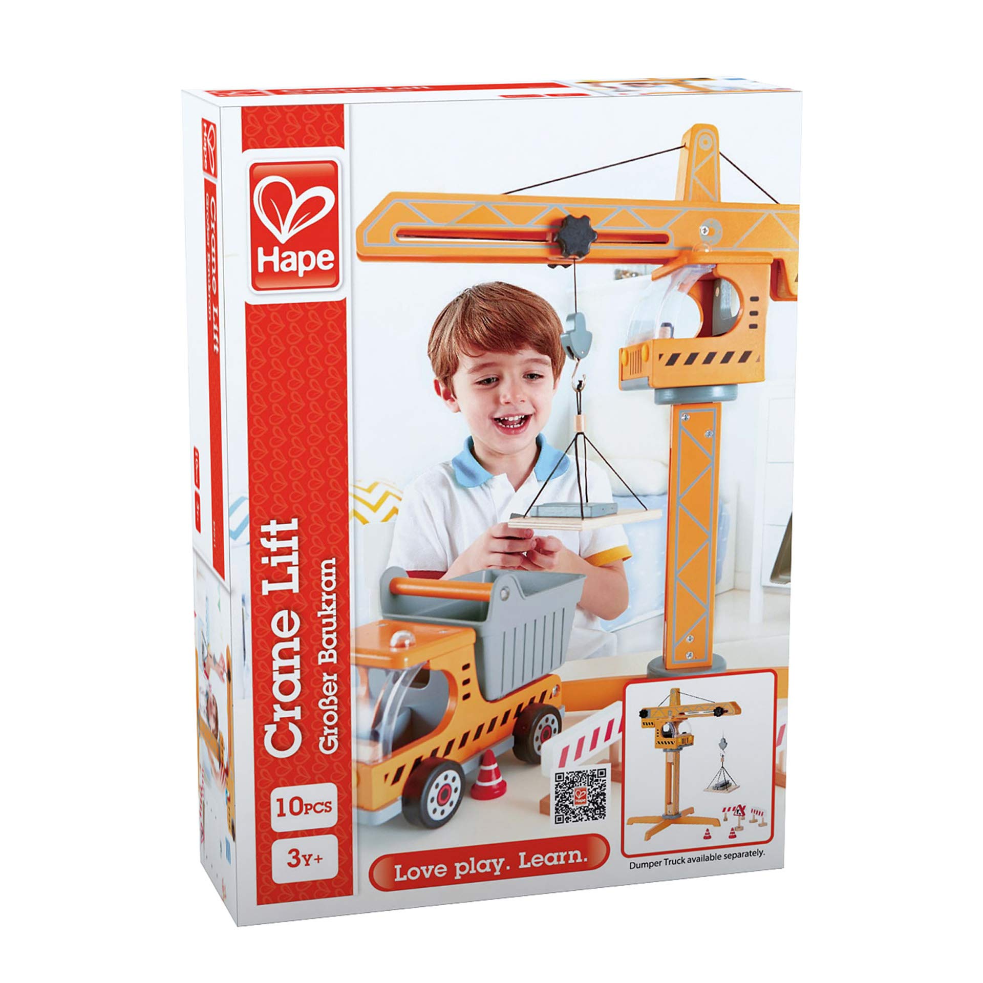 Hape Montare e costruire Set Gru – Costruisci il Tuo Cantiere