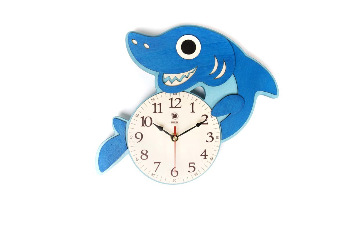Il Pianeta delle idee Arredare Orologio da muro in legno orologio 24×24 cm in betulla e pioppo