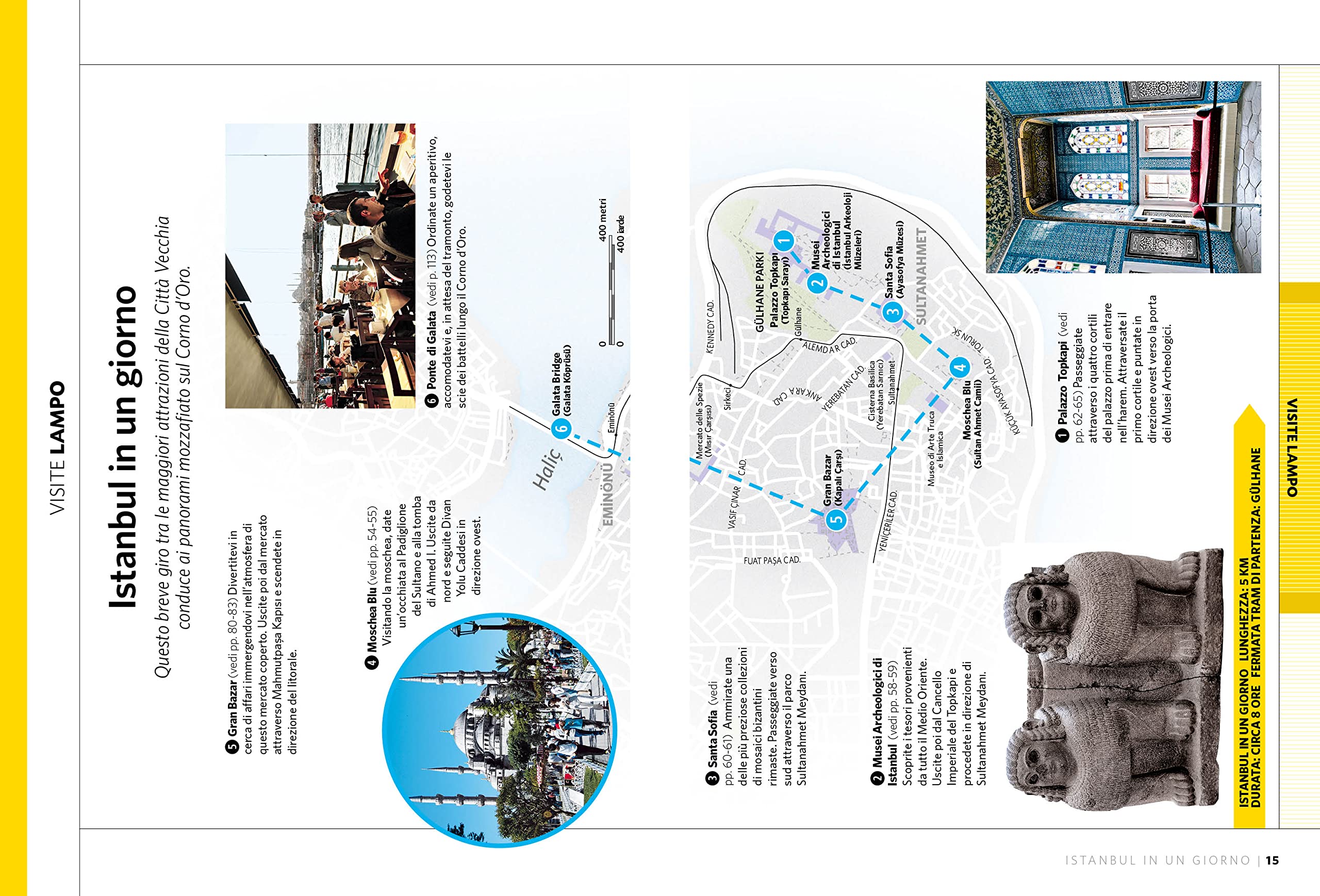 National Geographic Traveler Explore Istanbul guida a piedi con mappa