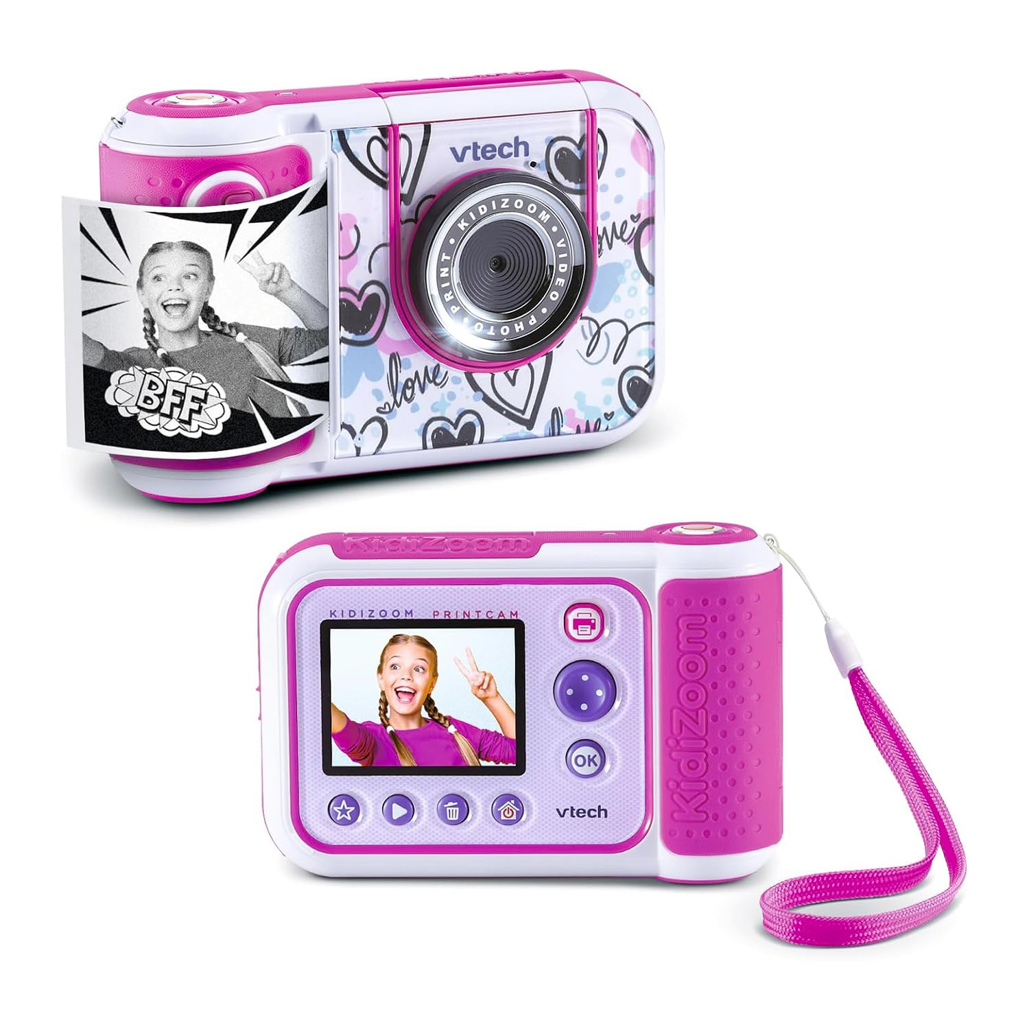 VTech Kidizoom Printcam fotocamera rosa con stampa istantanea