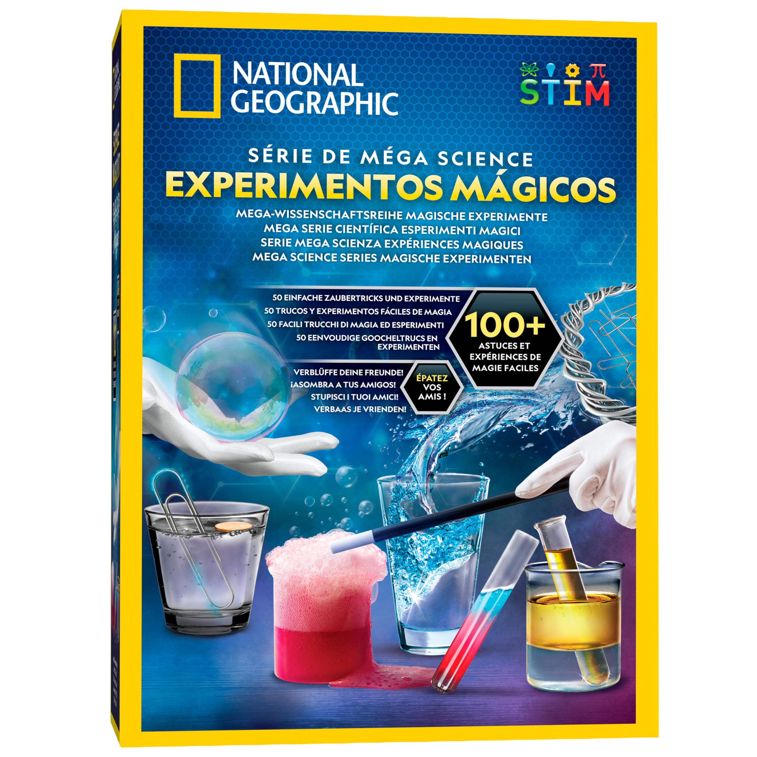 National Geographic Kit scientifici e di scoperta Magia Scientifica 100 esperimenti