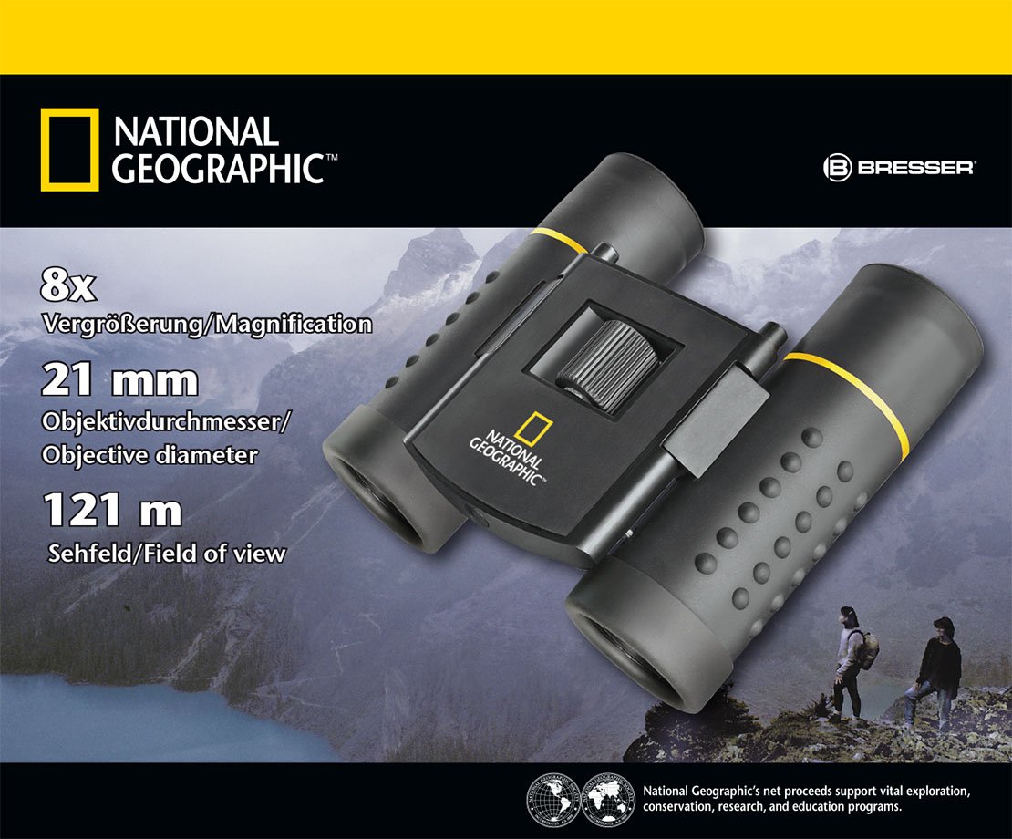 National Geographic Binocoli 8x21 binocolo compatto