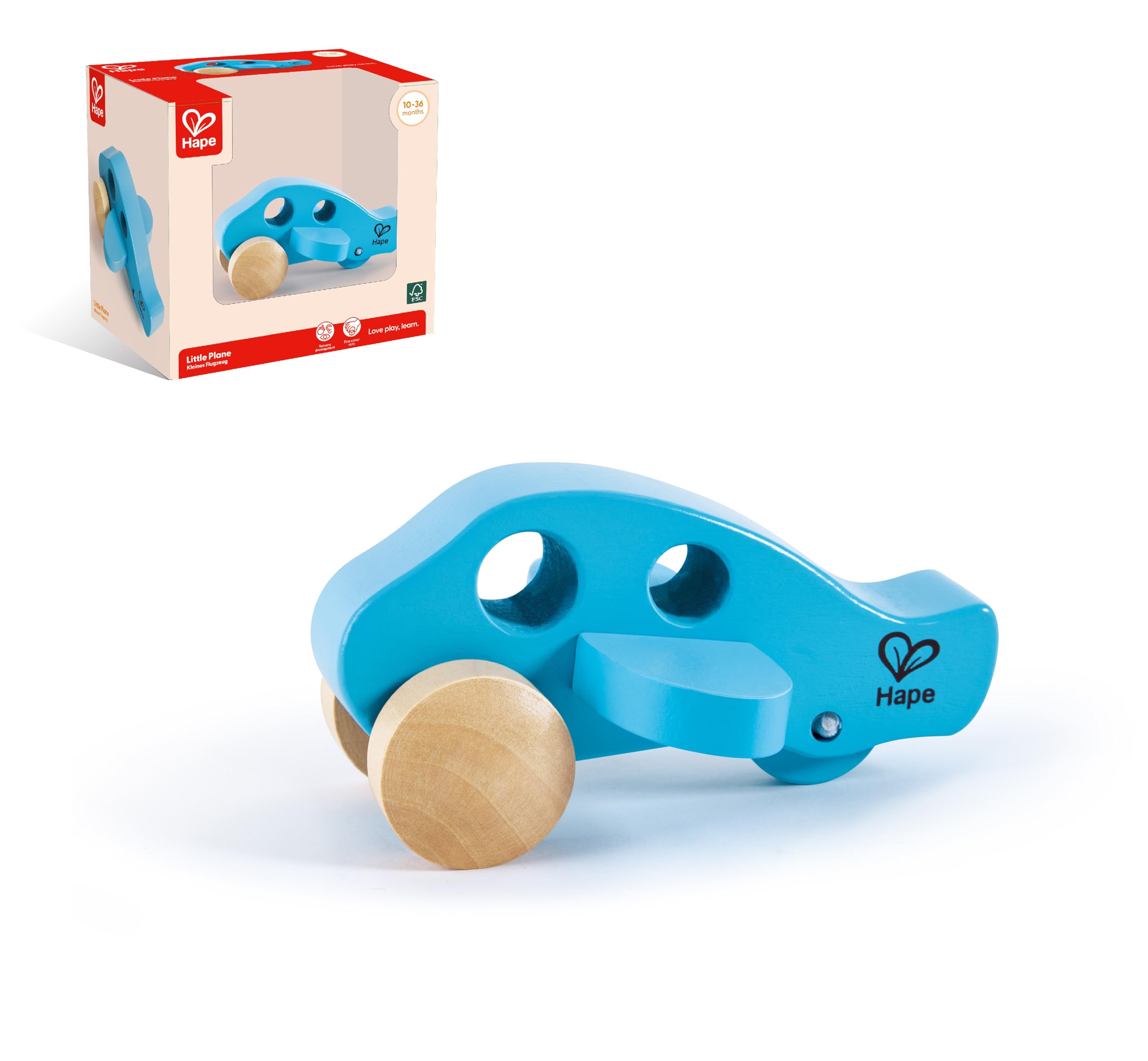 Hape Giochi E0052 minivan giocattolo rosso