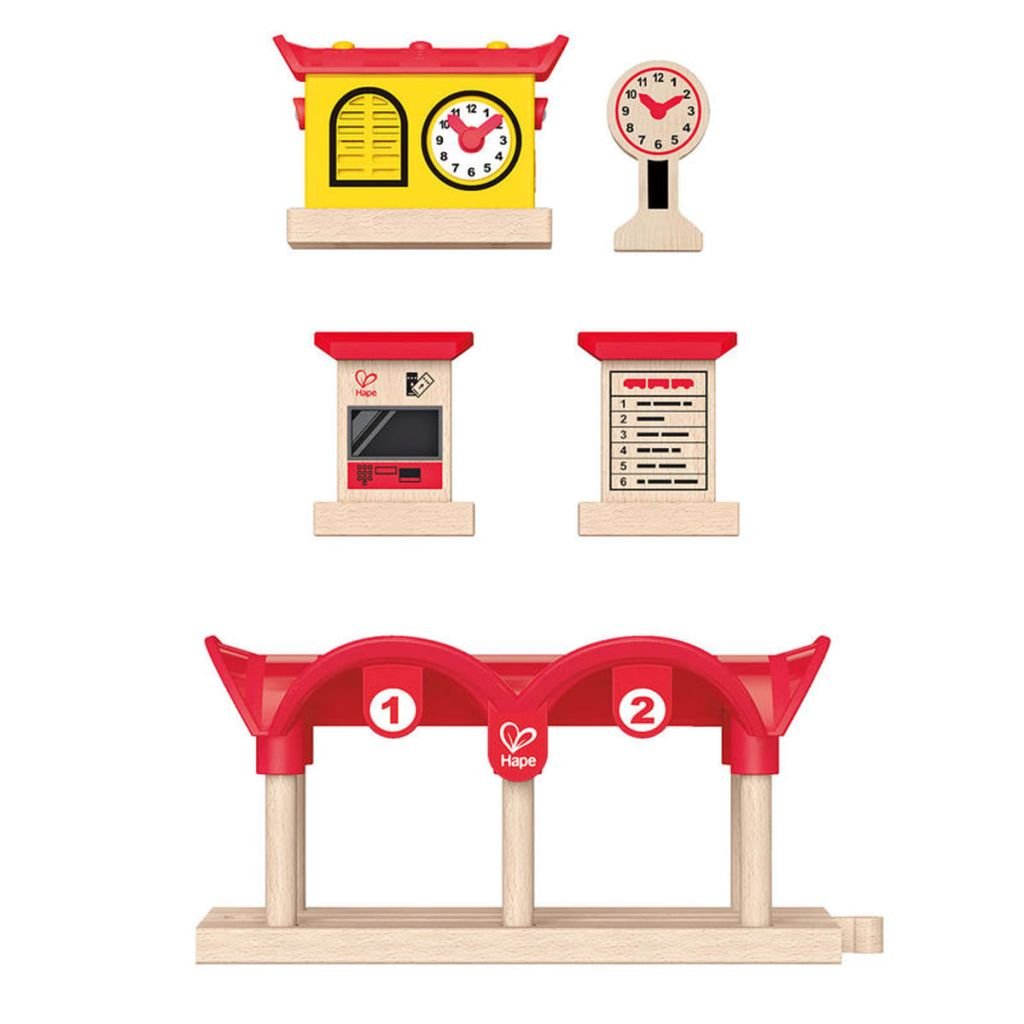 Hape Treno Stazione dei Treni Registra Ascolta e Illumina accessorio