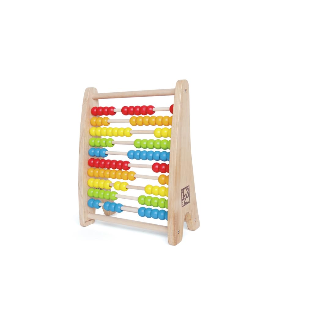 Hape Giocattoli per le abilità motorie E0412 Abaco Palline Arcobaleno