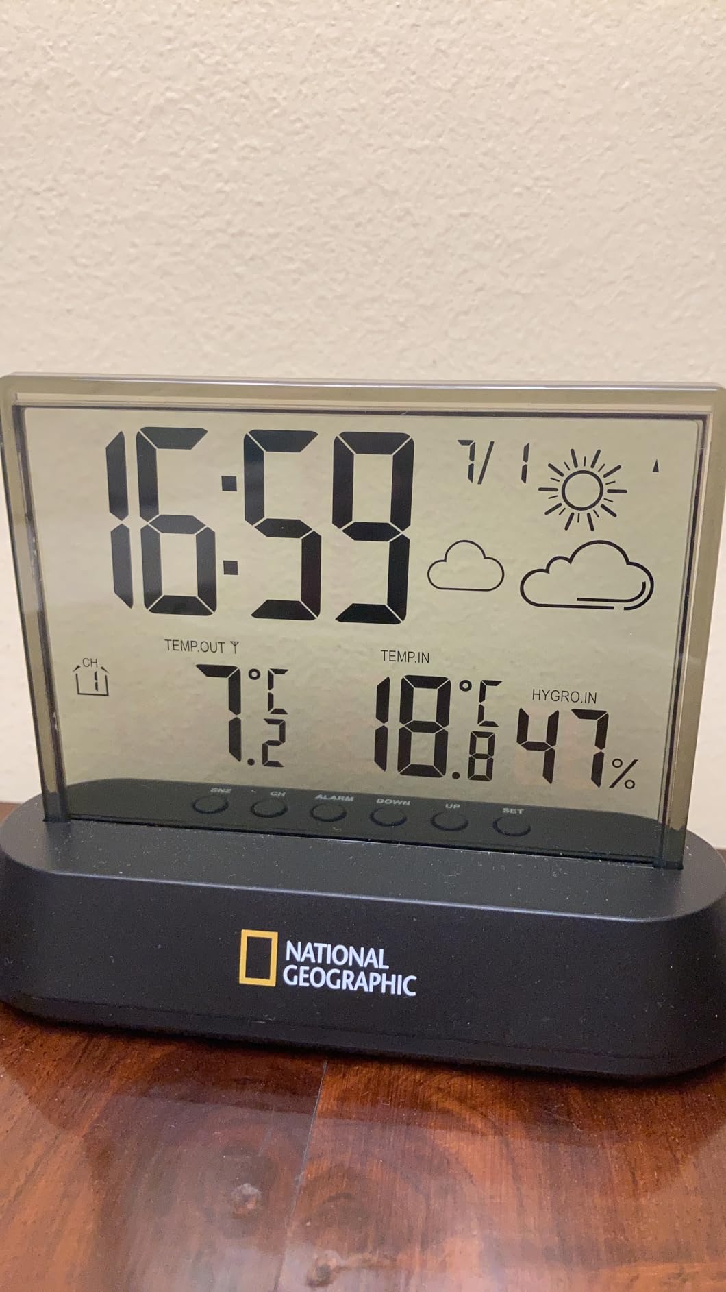 National Geographic Stazioni meteorologiche ed elettronica outdoor stazione meteo trasparente