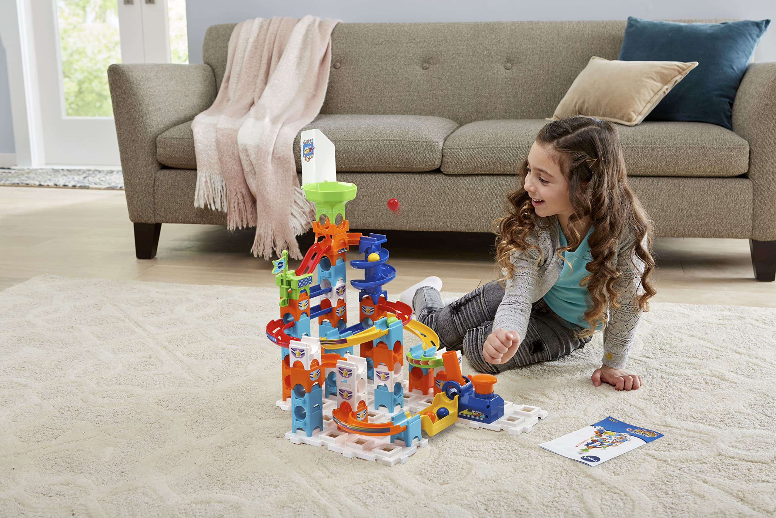VTech Giocattoli 3-6 anni Marble Rush Adventure Set pista per biglie 62 pezzi