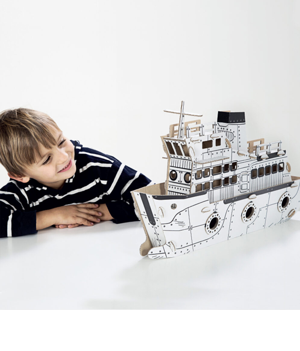 Masterhome Baby TODO Veicoli in Cartone da Costruire