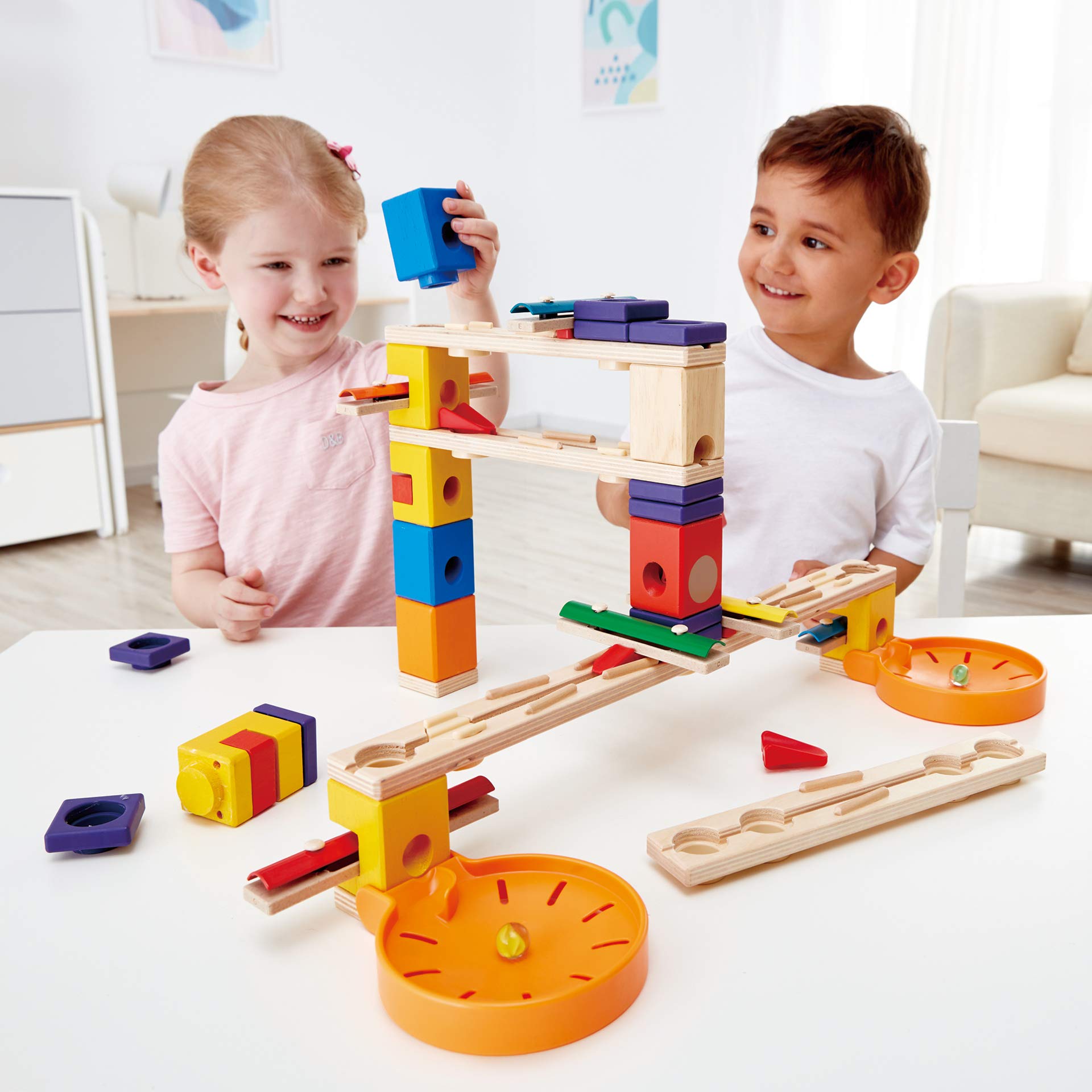 Hape Quadrilla Music Motion E6012 pista per biglie musicale 96 pezzi in legno