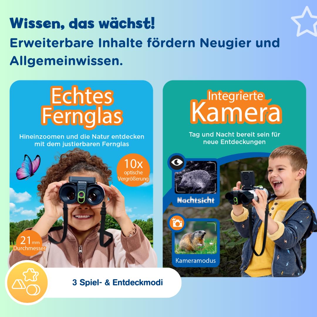 VTech Giocattoli 6 anni e + binocolo video interattivo con schermo