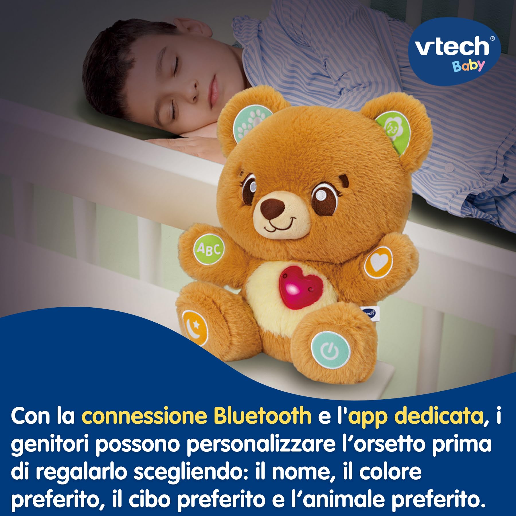 VTech Giocattoli 1-3 anni Biscotto Coccole e Chiacchiere orsetto interattivo