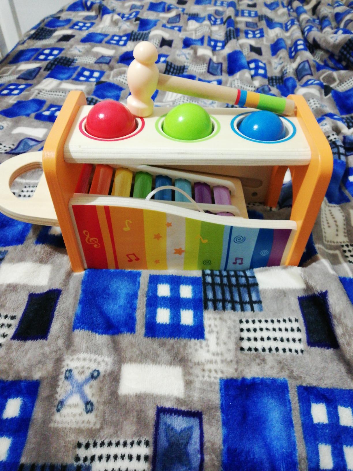 Hape Giochi musicali Banco delle Palline con Xilofono giocattolo in legno