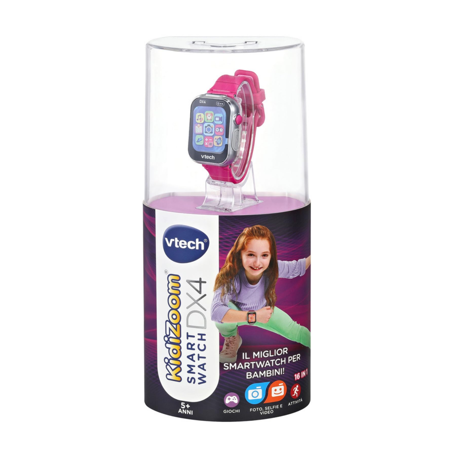 VTech Kidizoom Smartwatch DX4 smartwatch 16 in 1 Dark Pink