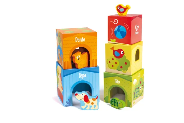 Hape Puzzle Puzzle 3 in 1 in legno Pepe e i suoi amici