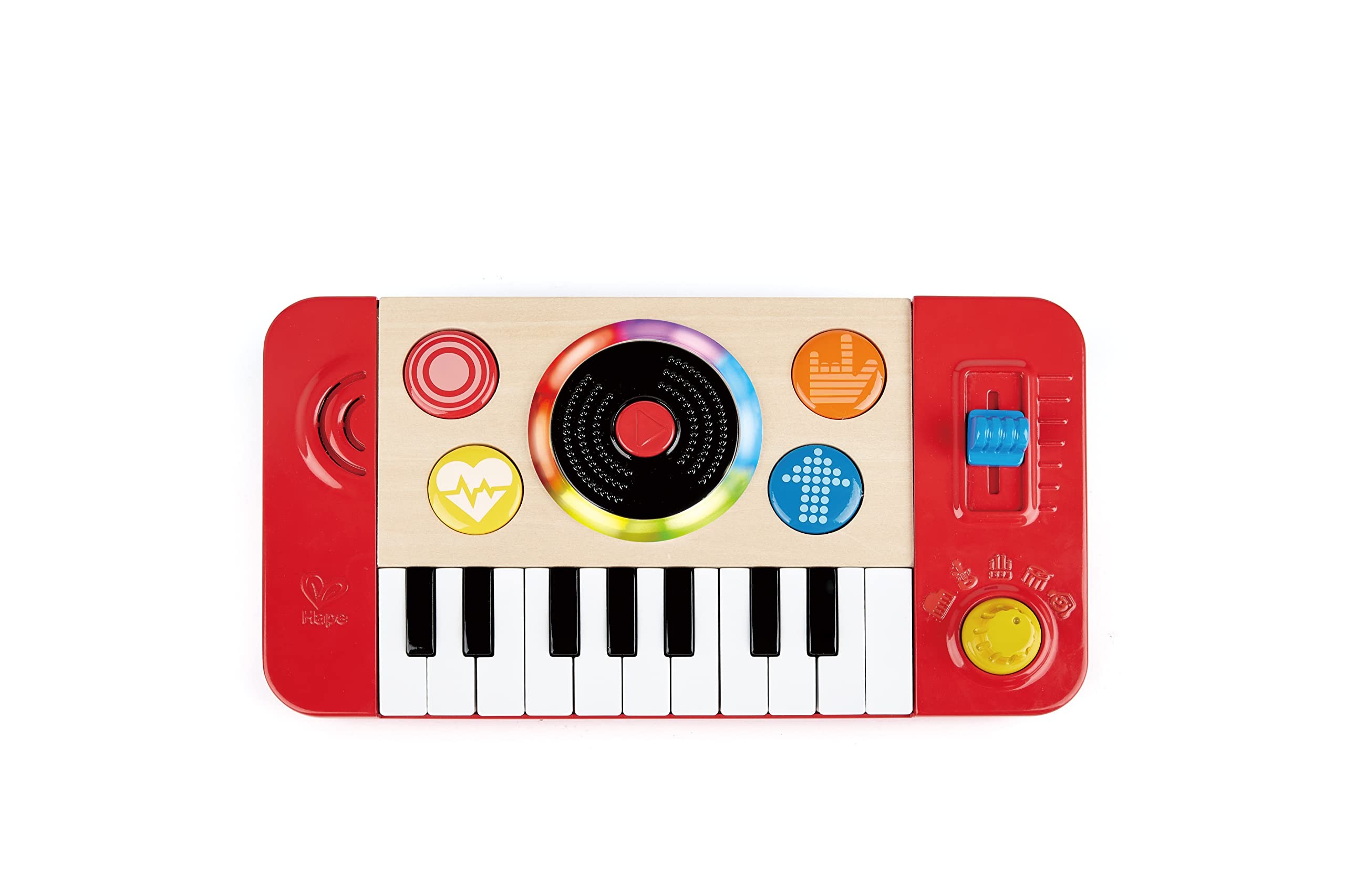 Hape Giochi musicali Studio DJ Mix & Spin giocattolo musicale con luci