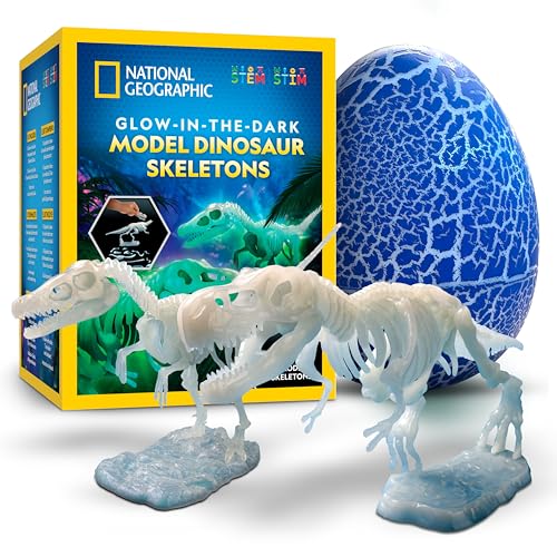National Geographic Kit scientifici e di scoperta Scheletri Dinosauri Glow in the Dark kit fosforescente
