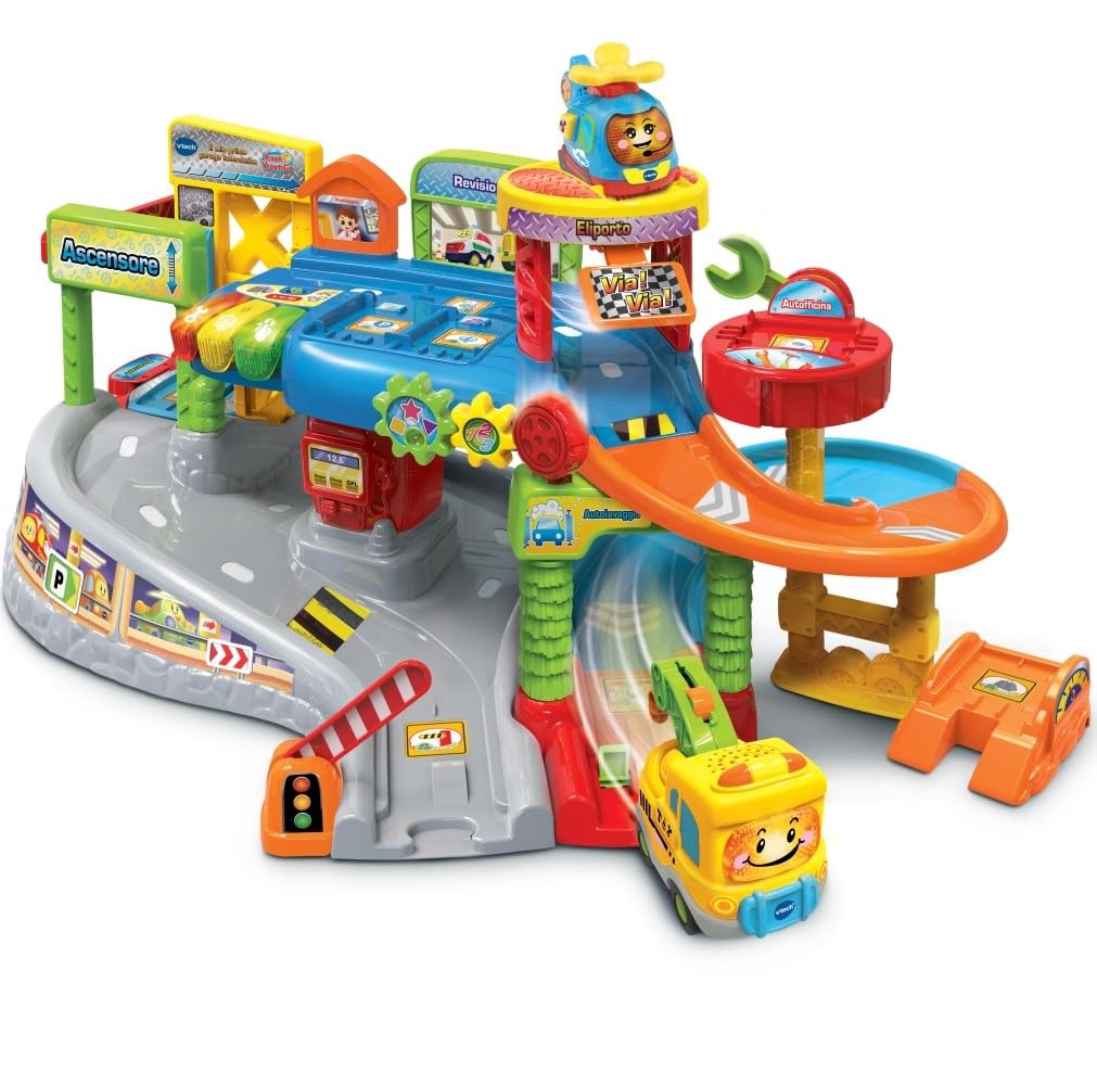 VTech Vroom Vroom Go Il Mio Primo Garage pista macchinine parlante