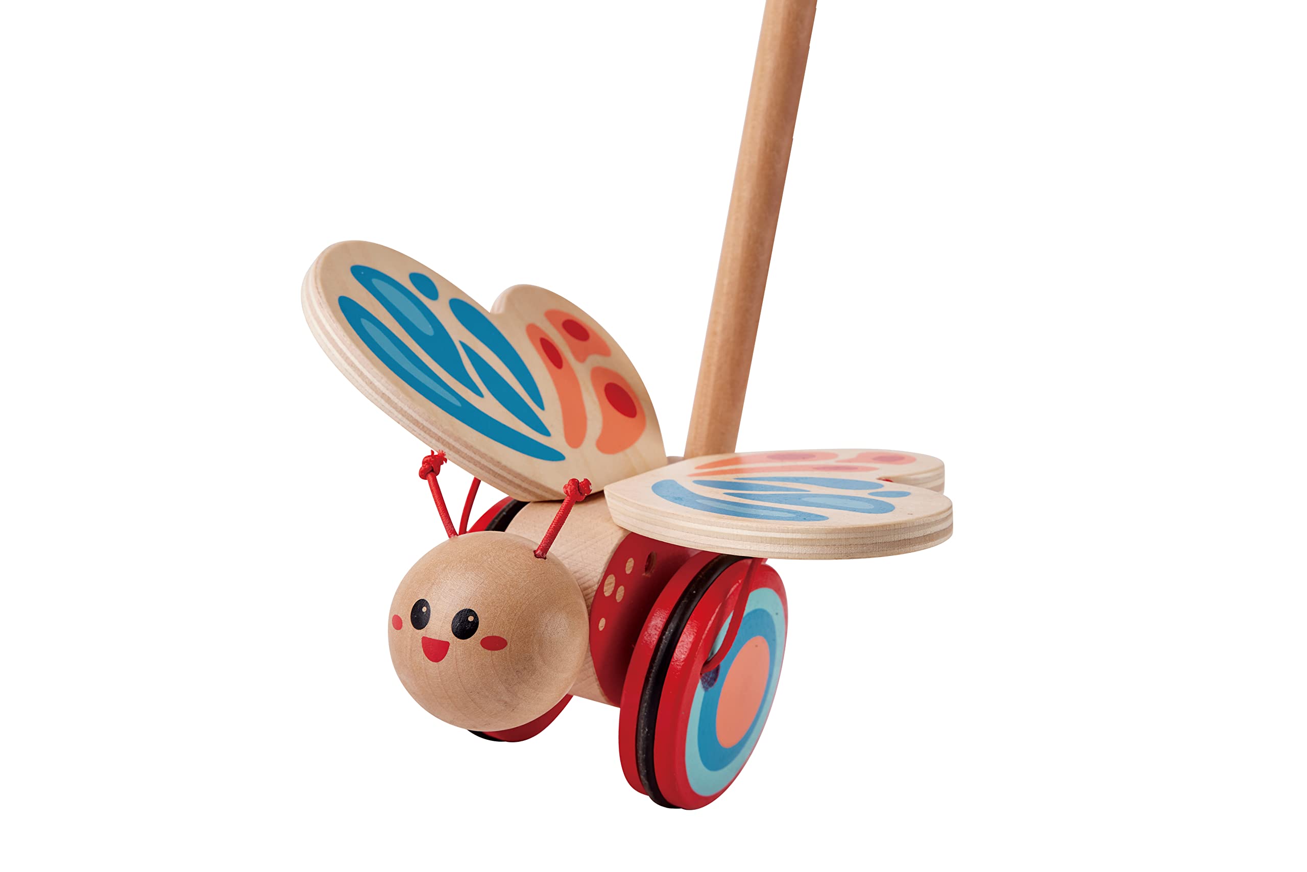 Hape Spingi e cammina farfallina da trainare in legno dai 12 mesi