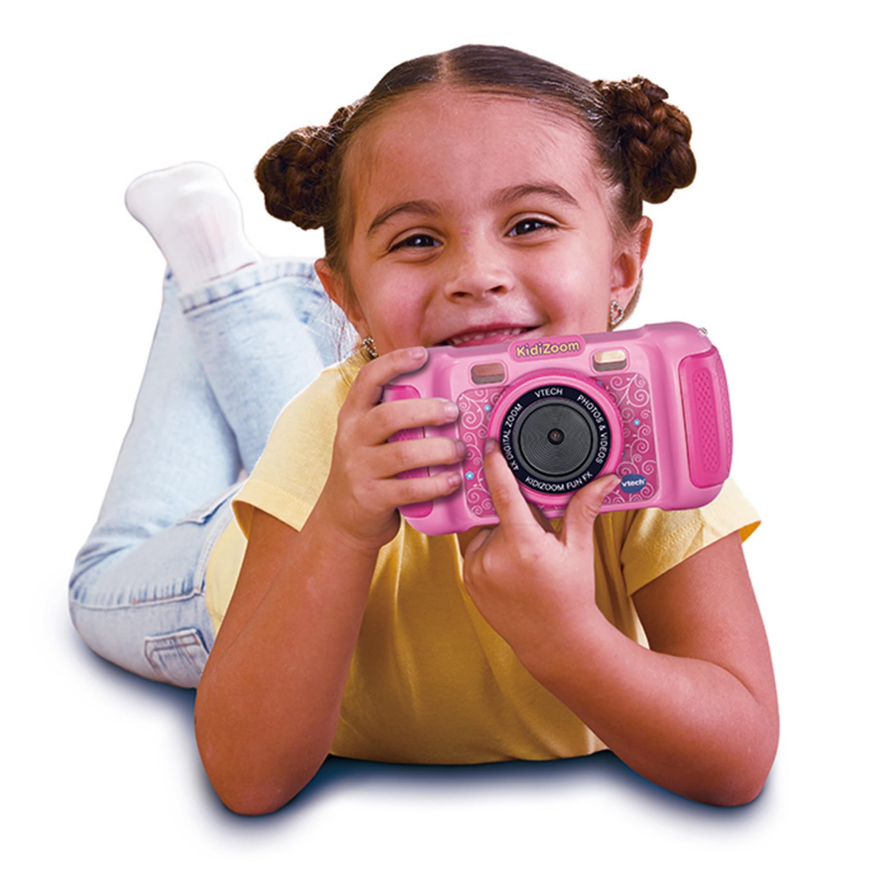 VTech Giocattoli 6 anni e + KidiZoom Fun FX fotocamera rosa antiurto