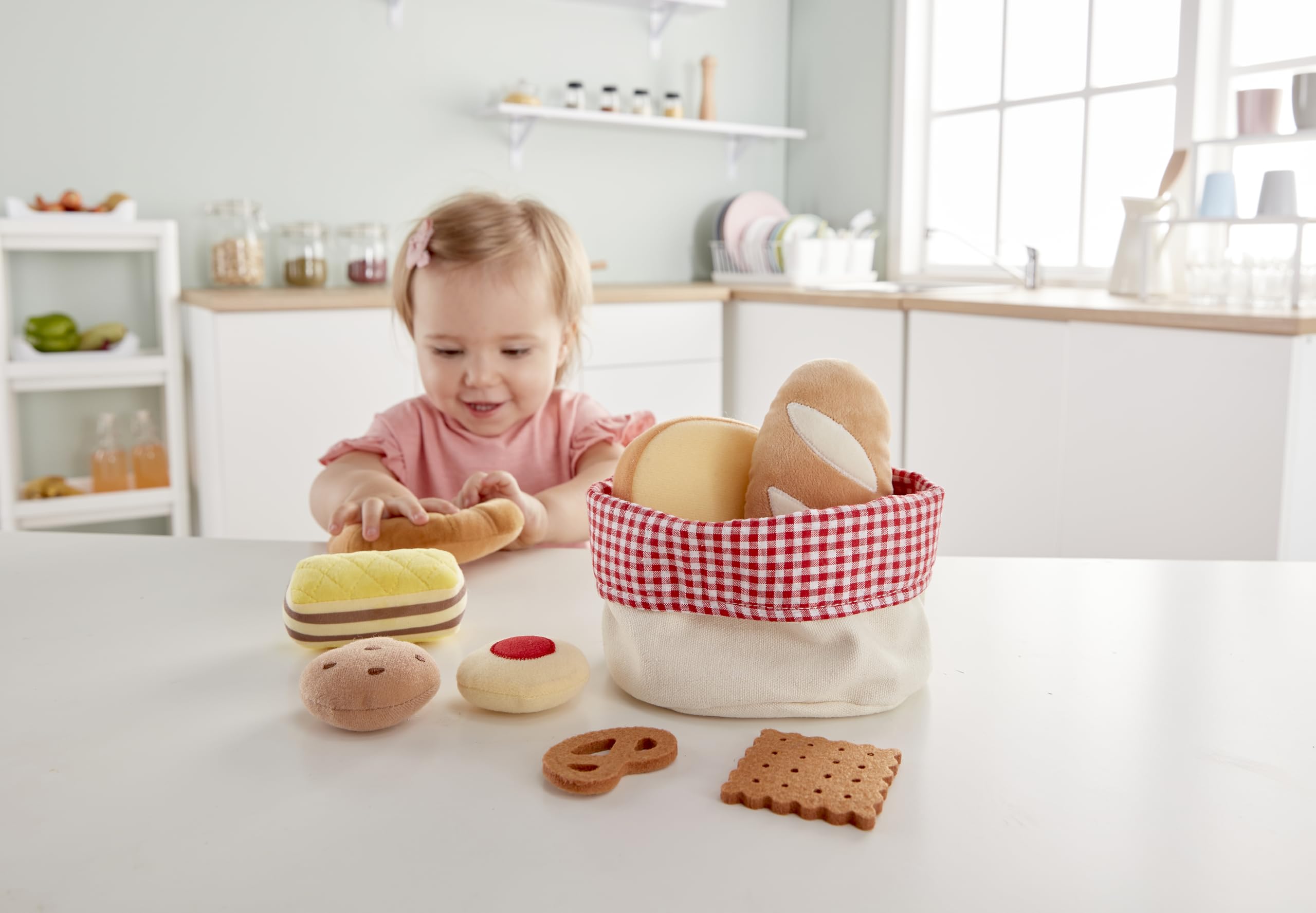 Hape Cucina e accessori E3168 cesto di pane gioco in feltro