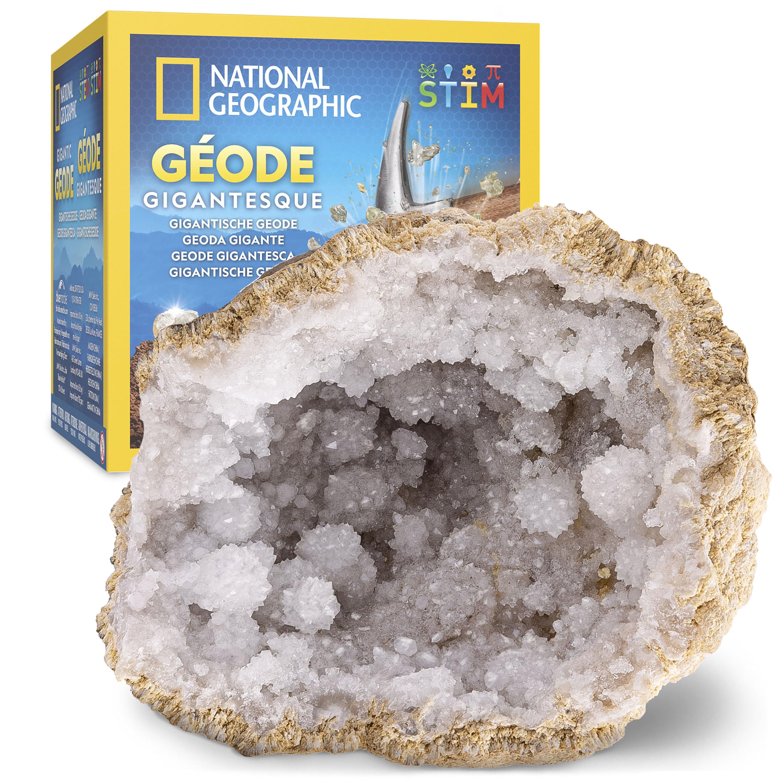 National Geographic Kit scientifici e di scoperta Kit Geode Gigante 10,9–13 cm