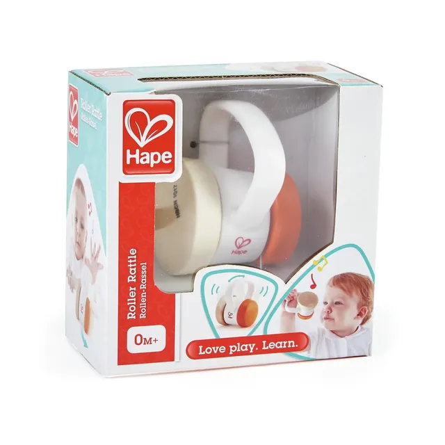Hape Giocattoli per l'infanzia E0017 Roller Rattle sonaglio dai 6 mesi