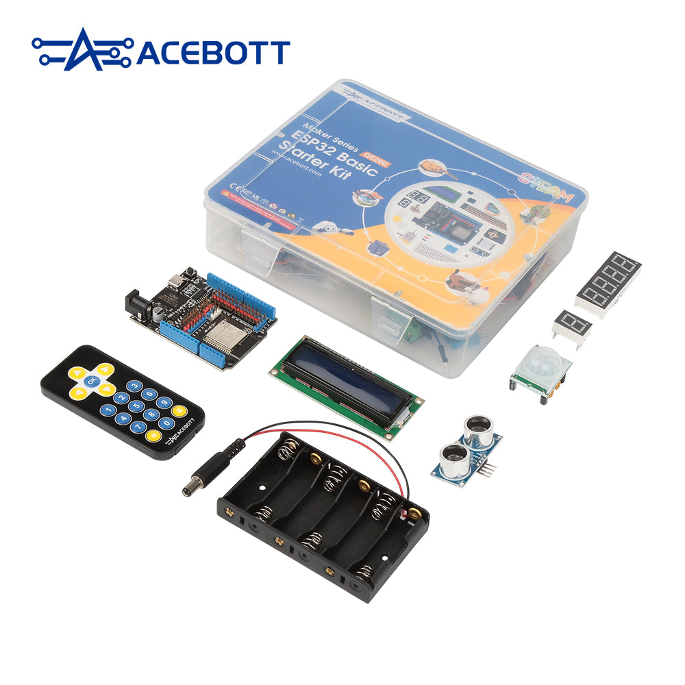 ACEBOTT Maker Series QE200 starter kit ESP32 Arduino con sensori