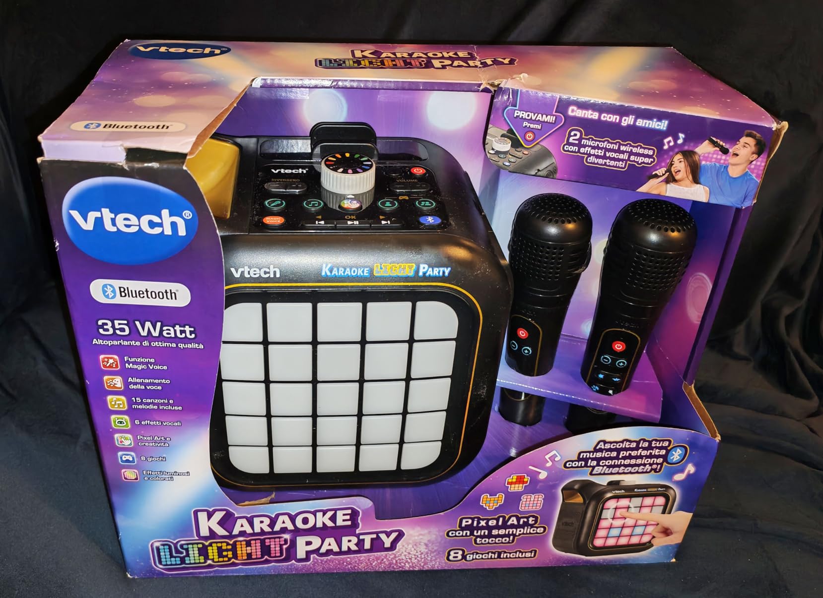 VTech Giocattoli 6 anni e + Karaoke Light Party microfono wireless